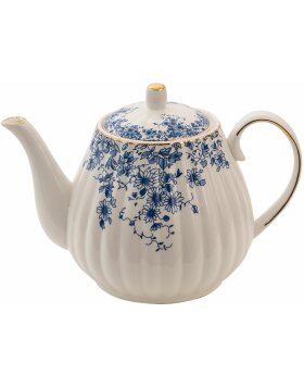 Clayre &amp; Eef BFLTE Teapot 23x14x15 cm - 1100 ml Blue
