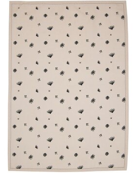 Clayre & Eef FAF42-2 Kitchen Towel 50x70 cm Beige - Black