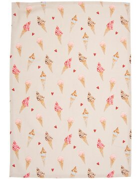 Clayre & Eef FAS42-2 Kitchen Towel 50x70 cm Beige - Pink