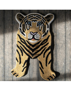 Clayre & Eef FOR0002 Carpet Tiger 60x90x2 cm Brown