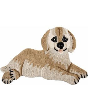 Clayre &amp; Eef FOR0010 Carpet Dog 60x90x2 cm Brown - Grey