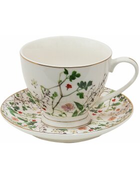 Clayre &amp; Eef FWKS Coffee Cup and Saucer 12x9x7 cm -...