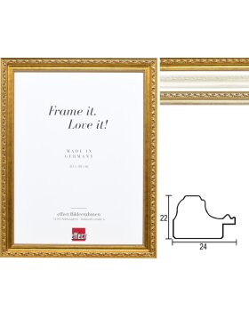 Effect wooden baroque frame Profile 37 Special formats and glass types