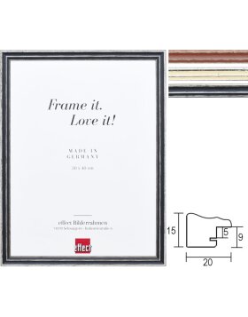 Effect solid wood frame Profile 38 Special formats and glass types