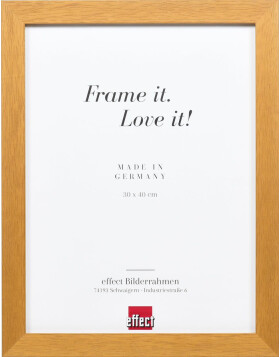 Effect Wooden Picture Frame Profile 52 Oak Coloured 18x24...