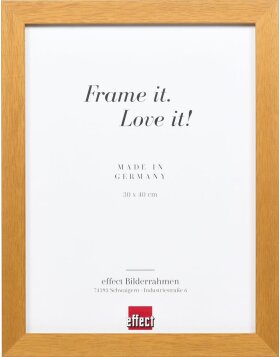 Effect Wooden Picture Frame Profile 52 Oak Coloured 18x27...