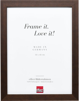 Effect Wooden Picture Frame Profile 52 dark brown 30x45...