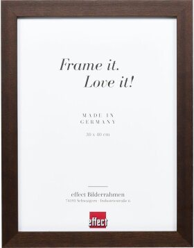 Effect Wooden Picture Frame Profile 52 dark brown 50x60...