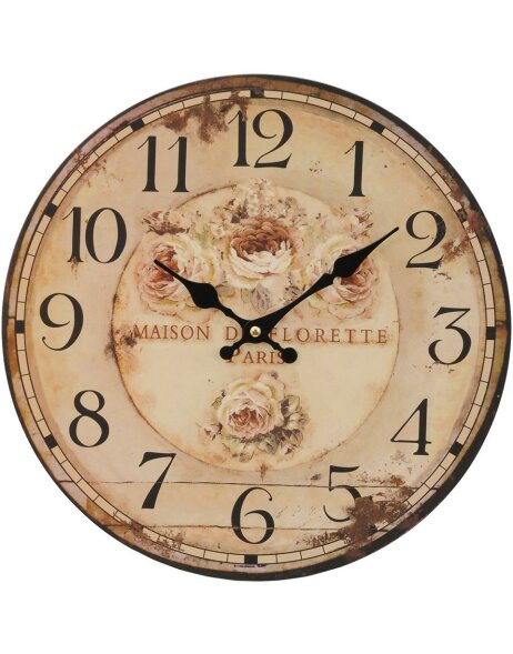 FLORETTE nostalgic wall clock