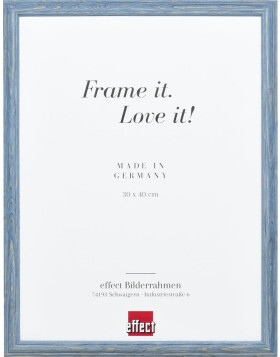 Effect wooden frame Profile 32 grey-blue 7x10 cm anti-reflective glass
