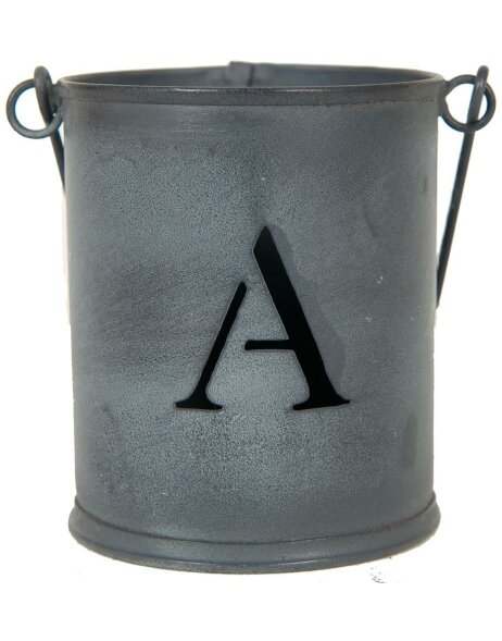 Iron bucket letter a