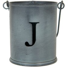 Iron bucket letter j