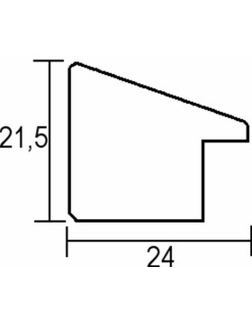 Lustro ścienne Effect Profile drewniane Top N White 40x60 cm Lustro
