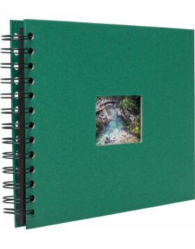 HNFD Spiral Album BULDANA fir green 23x17 cm 40 black pages