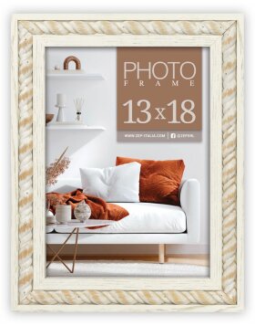 ZEP Wooden Picture Frame Lecce White 13x18 cm