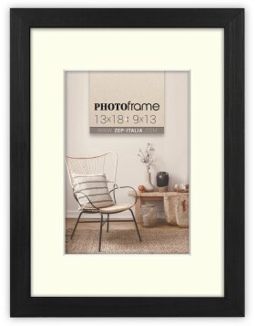 ZEP Wooden Frame Malmo black 20x30 cm with Passepartout...