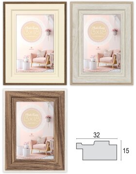 ZEP Wooden Picture Frame Termoli 10x15 cm to 30x40 cm
