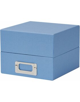 HNFD scatola fotografica Sawala 700 foto 10x15 cm divisori blu scuro