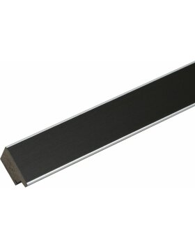 Deknudt Kunststoffrahmen S41VK2 schwarz mit Silberkante 29,7x42 cm DIN A3