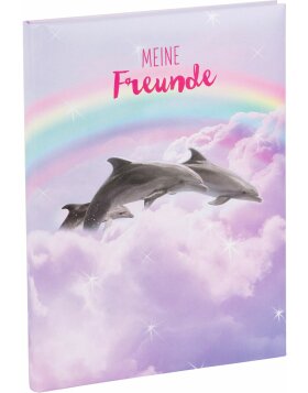 Goldbuch Freundebuch Delfine 15x21 cm 88 illustrierte Seiten