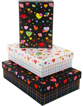 Goldbuch Cardboard Box Set Heart to Heart 3 Cardboard Boxes