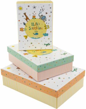 Goldbuch set de cajas de cart&oacute;n hello sunshine 3...