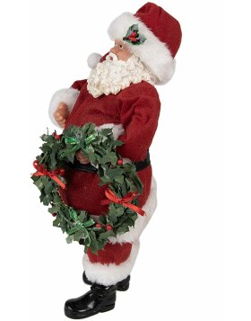 Clayre & Eef 65221 Decoration Father Christmas 16x8x28 cm Red