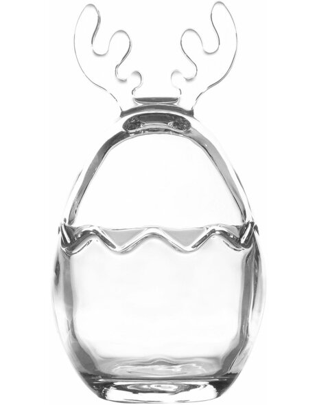 Clayre &amp; Eef 6GL4231 Vorratsglas mit Deckel &Oslash; 8x15 cm Transparant Rund