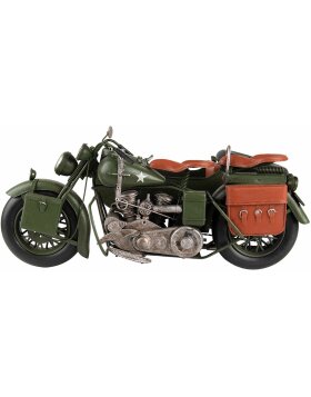 Clayre & Eef 6Y4962 Modell Motorrad mit Beiwagen 38x26x18 cm Grün