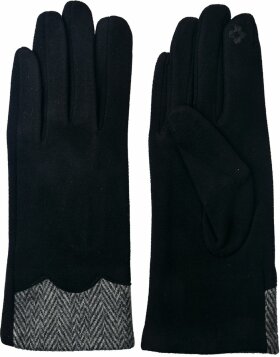 Clayre &amp; Eef JZGL0037 Winter Gloves 8x24 cm Black Black