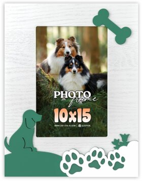 ZEP honden fotolijst Pluto 10x15 cm groen