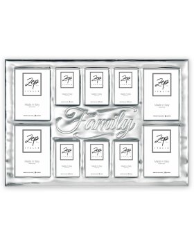 ZEP Family Picture Frame Legacy 10 photos silver glossy (47x33 cm)