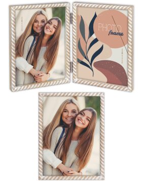 ZEP Wooden Photo Frame Lisse 10x15 cm to 15x20 cm and Double Frame