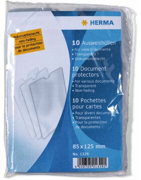 HERMA 1329 ID card holders 85x125 mm Universal Transparent