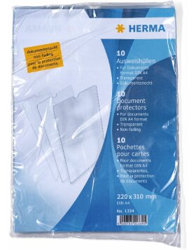 HERMA 1334 ID card holders 220x310 mm Documents DIN A4...