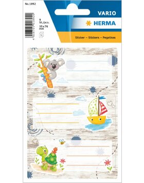 HERMA 1892 Childrens stickers sandpit friends 35x76 mm 9 pieces