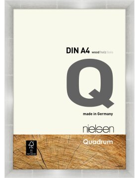 Nielsen Houten kliklijst Quadrum 28x35 cm zilver-antraciet
