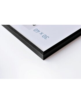 Nielsen Aluminium-Bilderrahmen C2 struktur schwarz matt 21x29,7 cm Acrylglas