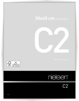 Nielsen Aluminium-Bilderrahmen C2 wei&szlig; glanz 30x40...