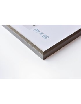 Nielsen Aluminium-Bilderrahmen C2 struktur grau matt 50x70 cm Acrylglas