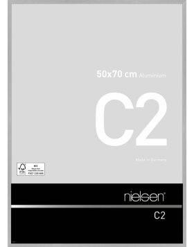 Nielsen Aluminium Picture Frame C2 structure silver matt 50x70 cm acrylic glass