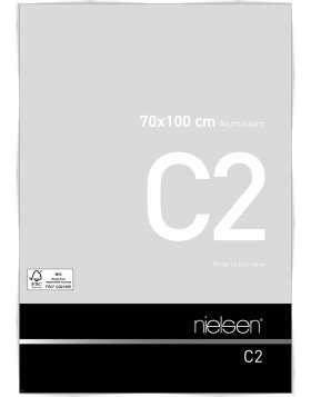 Cadre photo en aluminium Nielsen C2 blanc brillant 70x100...
