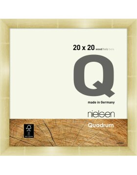 Marco a presión de madera Nielsen Quadrum 20x20 cm dorado