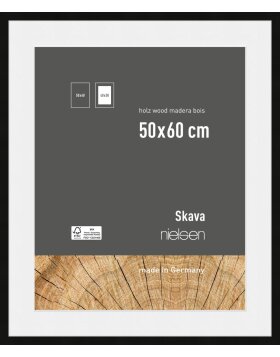 Cornice Nielsen in legno Skava Black 50x60 cm con...