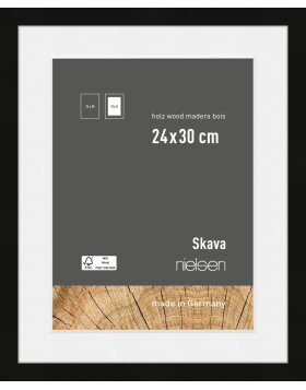 Marco de madera Nielsen Skava negro 24x30 cm con...