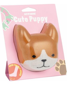 EatMySocks Chaussettes longues Cute Puppy Brown