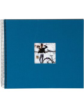 Goldbuch spiral album Bella Vista petrol 34x30 cm 40 black pages punched out