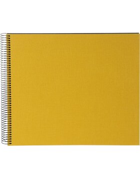 Goldbuch spiral album Bella Vista mustard 35x30 cm 40 black pages