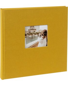 Goldbuch Fotoalbum Bella Vista senf 30x31 cm 60 schwarze Seiten