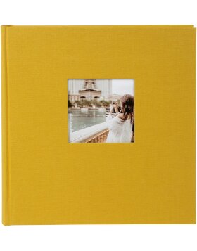 Goldbuch Jumbo Photo Album Bella Vista mustard 30x31 cm 100 white pages